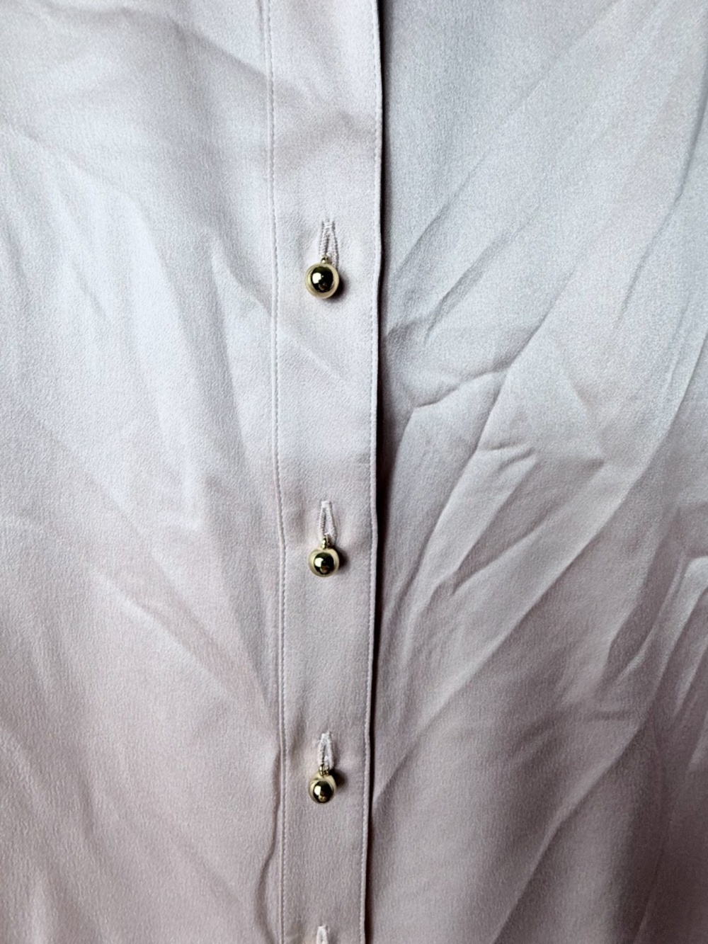 Ravello Milano 100% Silk Blouse Button Down Size Small (4) Bush Pink (X) - Picture 6 of 9